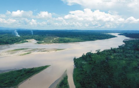 Πεδίο ανάπτυξης των χρυσοφόρων άμμων του ΒΑ Περού.   Δύο μεγάλα ποτάμια επί εκατομμύρια χρόνια μεταφέρουν κόκκους χρυσού από τις πλούσιες σε χρυσό ορεινές περιοχές των Ανδεων στο Περού και τον Ισημερινό. Αποθέτουν τα ψήγματα χρυσού εκατοντάδες χιλιόμετρα μακρύτερα μέσα στην κοιλάδα Manseriche σε μορφολογικές παγίδες δημιουργώντας χρυσοφόρες προσχώσεις άμμων. xrysoforos-perou